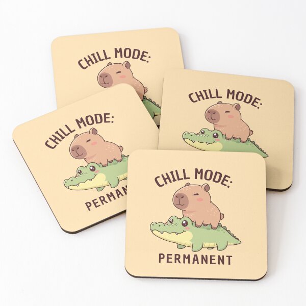 Item preview, Chill Capybara Riding Crocodile Permanent Mode designed and sold by cubbone.