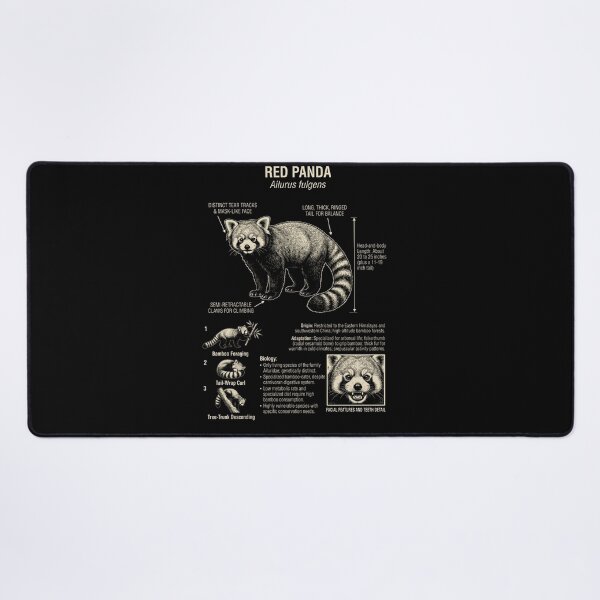 Item preview, Red Panda Scientific Anatomy Biology Animal Lover designed and sold by Kimberley King Art  King Art.