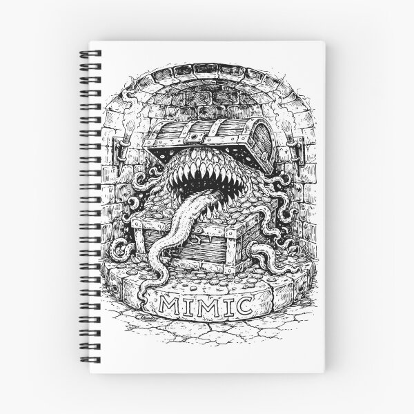 Item preview, Chest Mimic Dungeon Monster Emblem designed and sold by Matinez Pink.