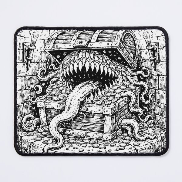 Item preview, Chest Mimic Dungeon Monster Emblem designed and sold by Matinez Pink.