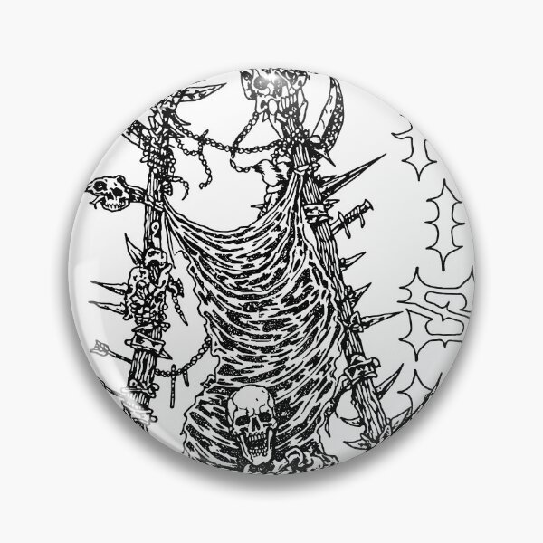 Item preview, Thorns and Ribs Grim Reaper Emblem designed and sold by Matinez Pink.