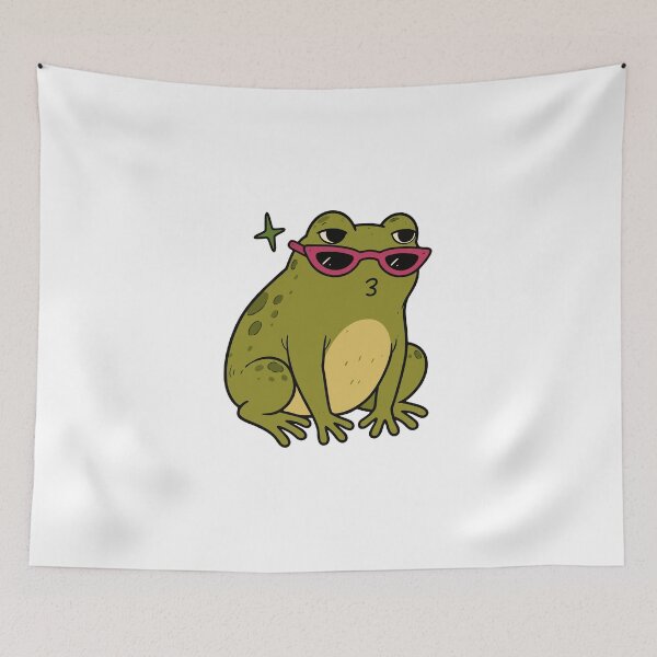 Item preview, Cool Frog with Sunglasses – Funny Sassy Toad Graphic designed and sold by cladeart.