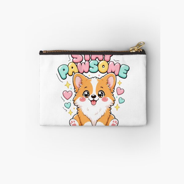 Item preview, Stay Pawsome Kawaii Corgi Dog Saying designed and sold by BoosterShop.
