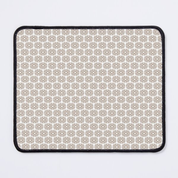 Item preview, Brown White Geometric Wave Lattice Pattern Art Deco Minimal designed and sold by Zaya_art.