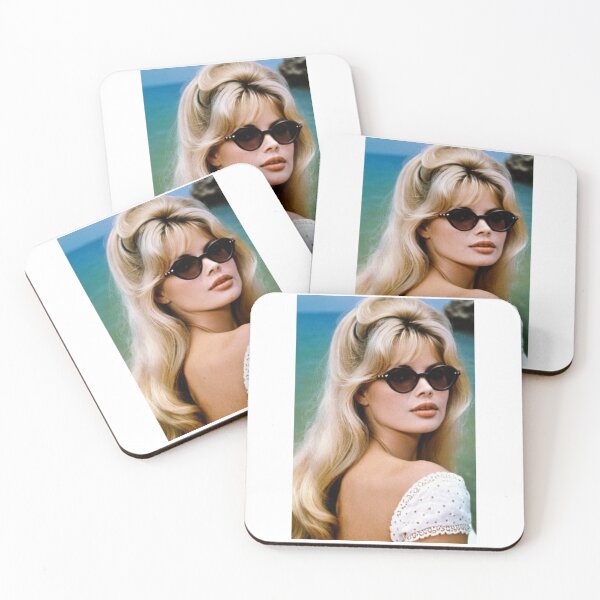 Item preview, Cinema - Great French Actress, Round Mod Sunglasses Portrait by the Sea of the 1960s designed and sold by Beat-It.