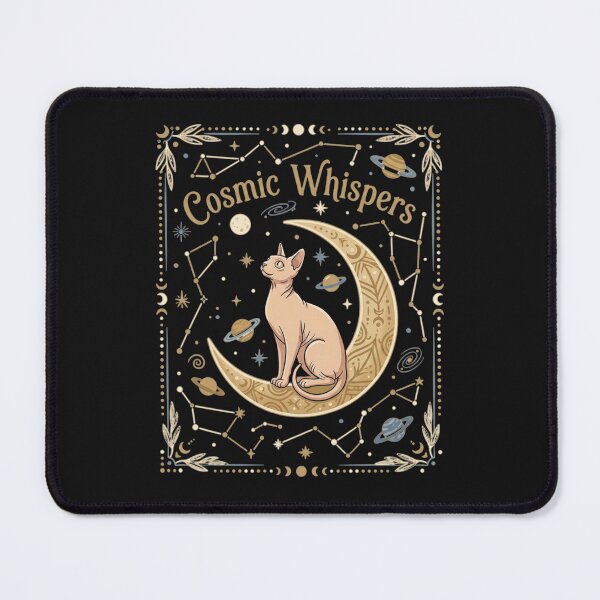 Item preview,  Cosmic Whispers Sphynx Cat Moon Vintry Off designed and sold by VintryOff.