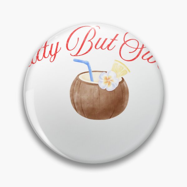 Item preview, Salty But Sweet Cute Coconut Tropical Summer Art designed and sold by mayacreations7.