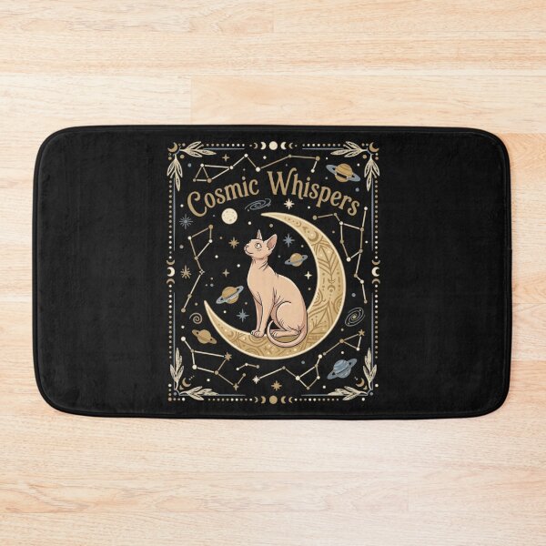 Item preview,  Cosmic Whispers Sphynx Cat Moon Vintry Off designed and sold by VintryOff.