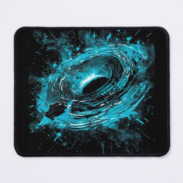 Item preview, Cosmic Black Hole Singularity Swallowing Spaceship Art designed and sold by VectorForge.