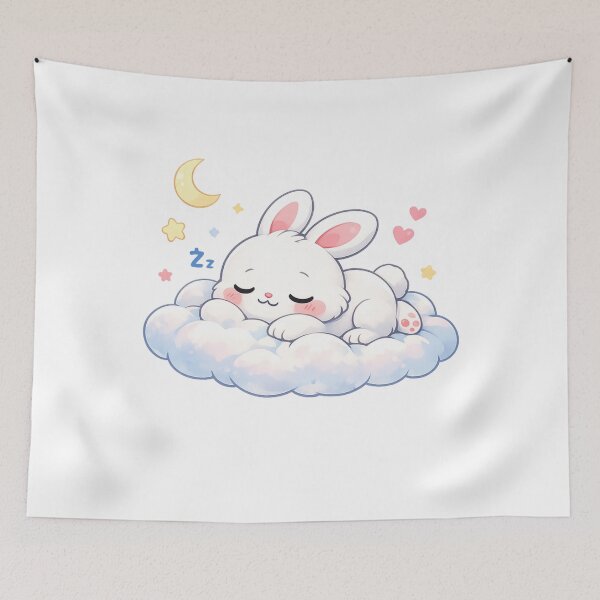 Item preview, cute sleeping rabbit designed and sold by Uni-Fashion.