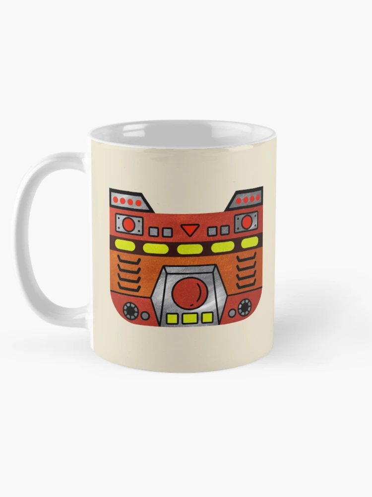 Thumbnail 5 of 6, Coffee Mug, Robot Racer: Mighty-Man designed and sold by The Nostalgia Vault.