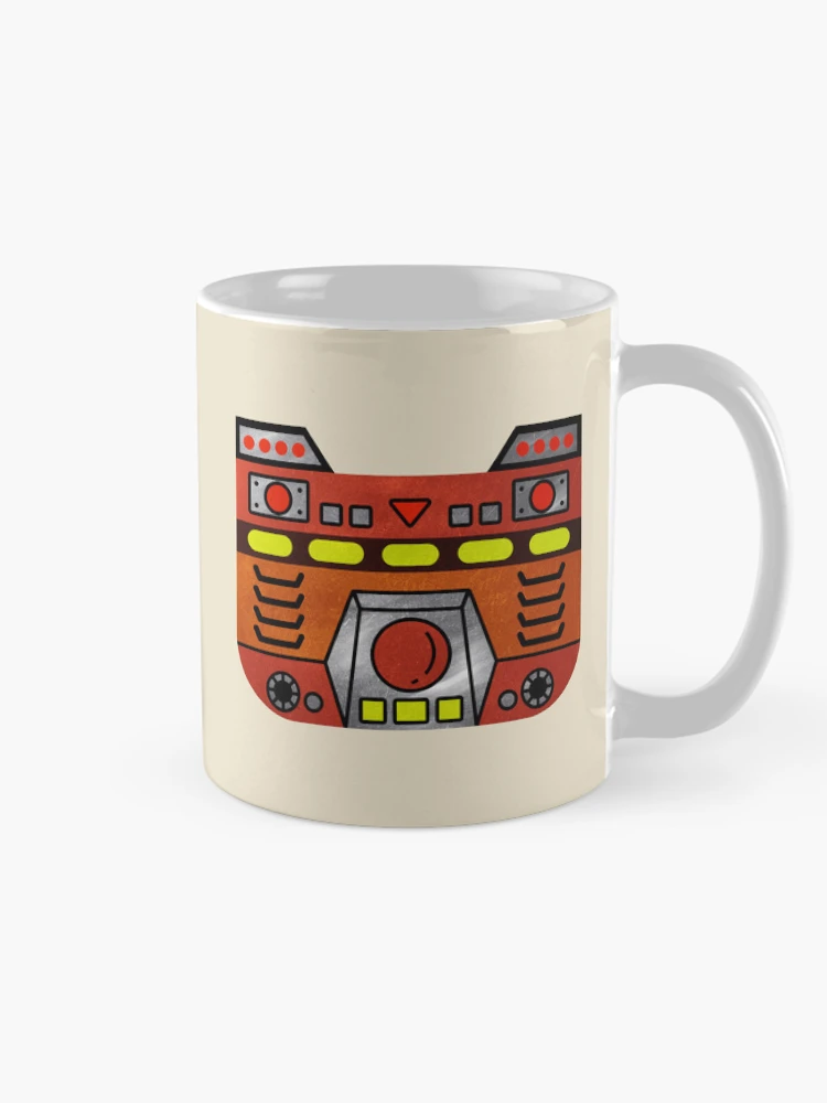 Thumbnail 3 of 6, Coffee Mug, Robot Racer: Mighty-Man designed and sold by The Nostalgia Vault.
