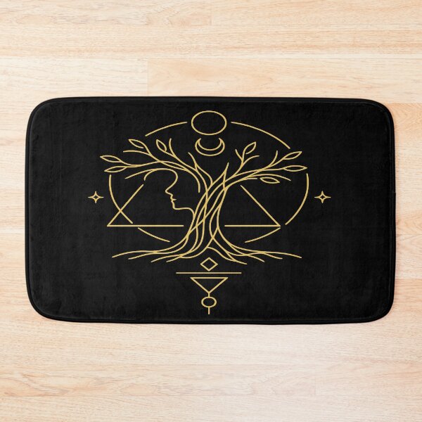 Item preview, Mythical Forest Spirit Sacred Geometry Tree Alchemist Line Art designed and sold by tineldesign.