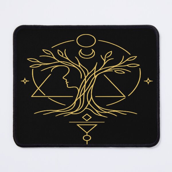 Item preview, Mythical Forest Spirit Sacred Geometry Tree Alchemist Line Art designed and sold by tineldesign.