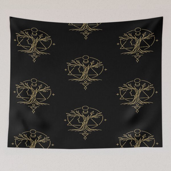 Item preview, Mythical Forest Spirit Sacred Geometry Tree Alchemist Line Art designed and sold by tineldesign.