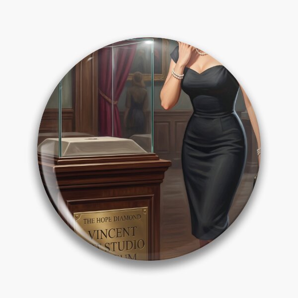 Item preview, Stolen Hope Diamond Retro Museum Heist Art designed and sold by Vincent-68.