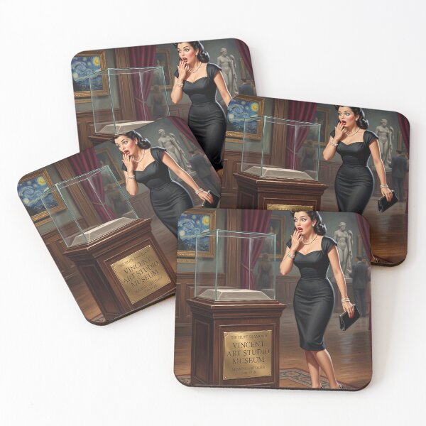 Item preview, Stolen Hope Diamond Retro Museum Heist Art designed and sold by Vincent-68.