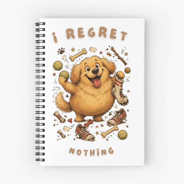 Item preview, I Regret Nothing Golden Retriever Funny T-Shirt | Chaotic Dog Retro Cartoon Art | Dog Lover Humor Gift designed and sold by Panom Suavichien.