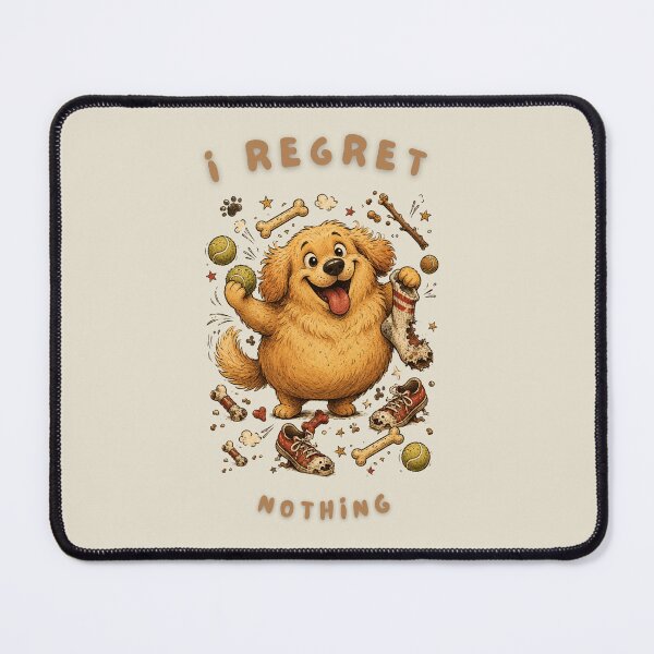 Item preview, I Regret Nothing Golden Retriever Funny T-Shirt | Chaotic Dog Retro Cartoon Art | Dog Lover Humor Gift designed and sold by Panom Suavichien.