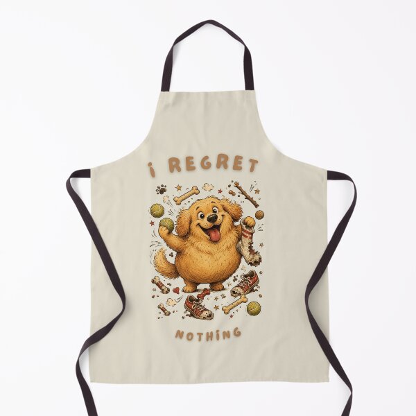 Item preview, I Regret Nothing Golden Retriever Funny T-Shirt | Chaotic Dog Retro Cartoon Art | Dog Lover Humor Gift designed and sold by Panom Suavichien.