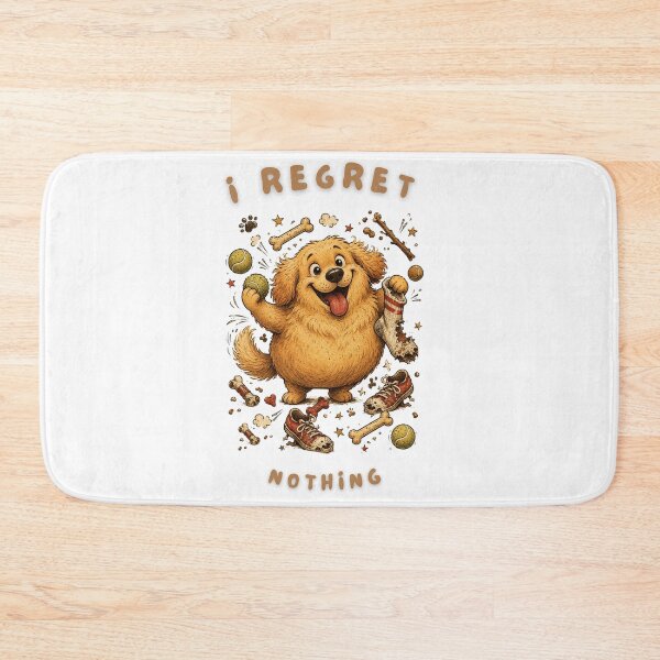 Item preview, I Regret Nothing Golden Retriever Funny T-Shirt | Chaotic Dog Retro Cartoon Art | Dog Lover Humor Gift designed and sold by Panom Suavichien.