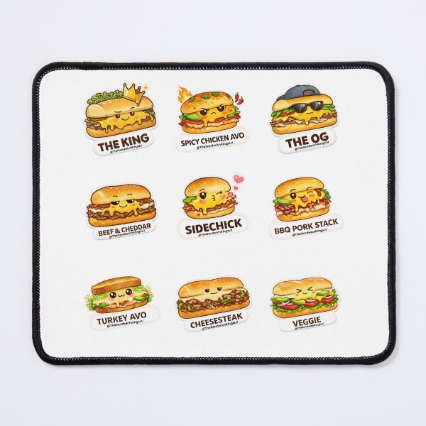 Item preview, Cute Kawaii Sandwich Sticker Collection | Deli Sandwich Characters Foodie Art designed and sold by Arismatica Design.