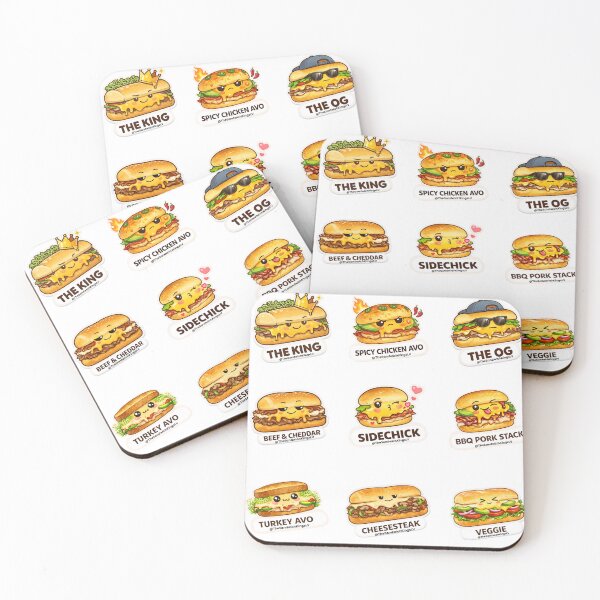 Item preview, Cute Kawaii Sandwich Sticker Collection | Deli Sandwich Characters Foodie Art designed and sold by Arismatica Design.