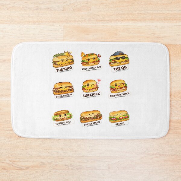 Item preview, Cute Kawaii Sandwich Sticker Collection | Deli Sandwich Characters Foodie Art designed and sold by Arismatica Design.