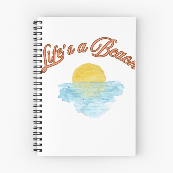 Item preview, Life's A Beach Cute Watercolor Summer Sunset Art designed and sold by mayacreations7.