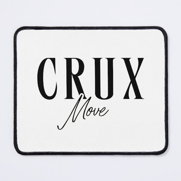 Item preview, Modern climbing lettering Crux Move for mountaineers designed and sold by Bouldershop.