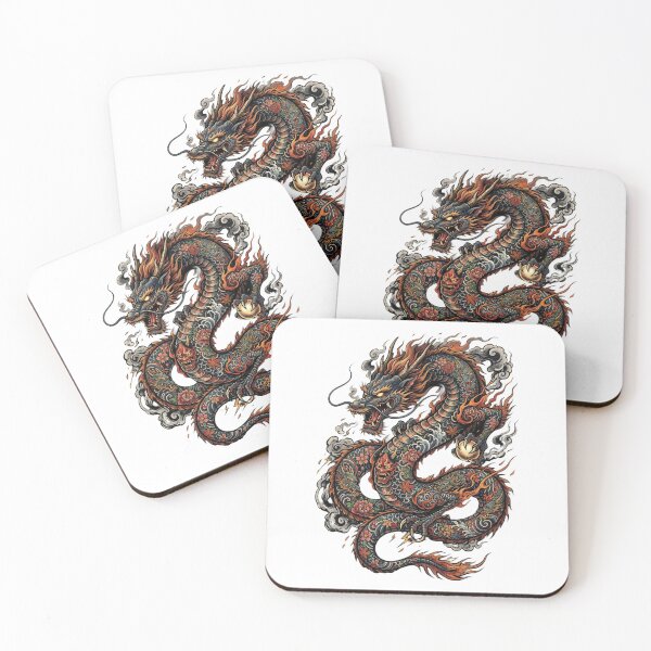Item preview, Japanese Tattoo dragon design designed and sold by LOVEARTDESIGN.