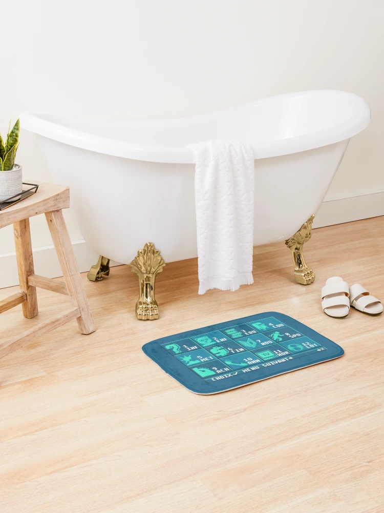 Thumbnail 2 of 6, Bath Mat, Videoway Menu designed and sold by The Nostalgia Vault.