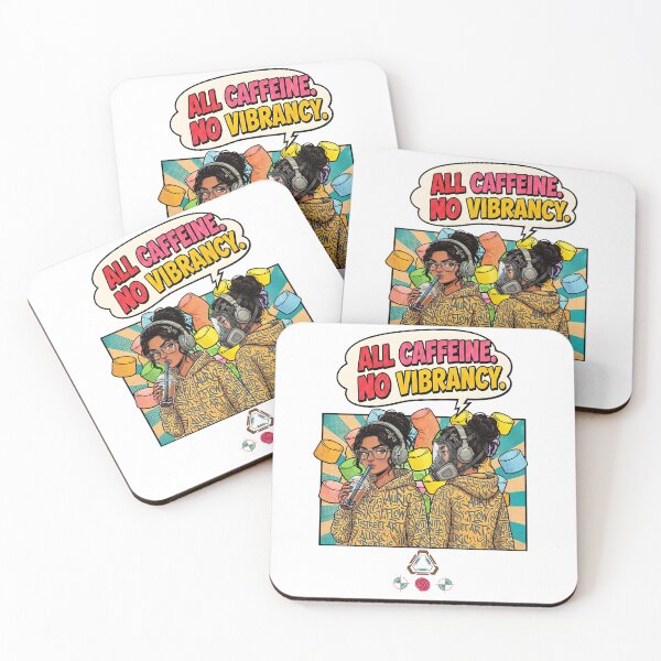 Item preview, Comic Energy: All Caffeine, No Vibrancy    designed and sold by Whimsy Trail Co.