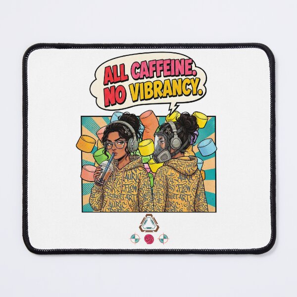 Item preview, Comic Energy: All Caffeine, No Vibrancy designed and sold by Whimsy Trail Co.