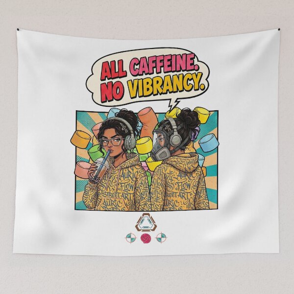 Item preview, Comic Energy: All Caffeine, No Vibrancy    designed and sold by Whimsy Trail Co.