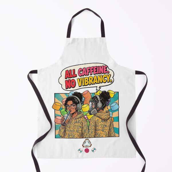 Item preview, Comic Energy: All Caffeine, No Vibrancy designed and sold by m-yoga-store.