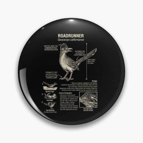 Item preview, Roadrunner Scientific Anatomy Ornithology Animal Lover designed and sold by Kimberley King Art  King Art.