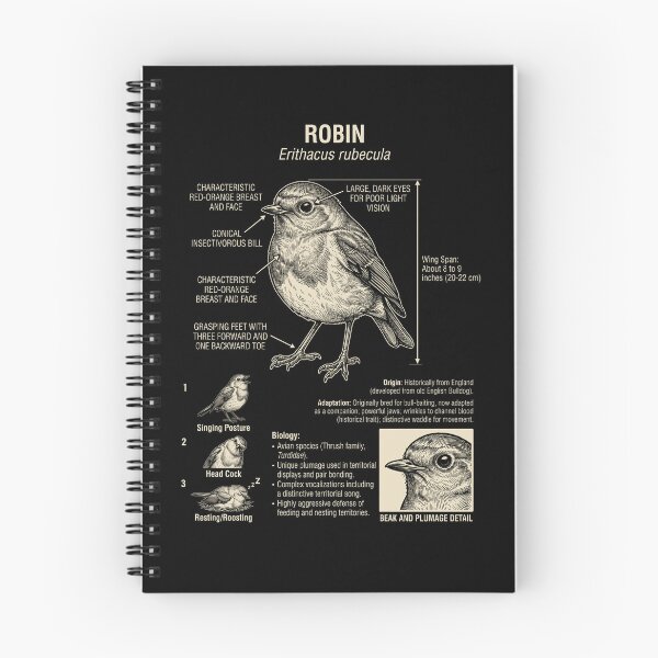 Item preview, Robin Scientific Anatomy Ornithology Animal Lover designed and sold by Kimberley King Art  King Art.