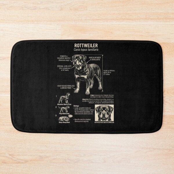 Item preview, Rottweiler Scientific Anatomy Biology Dog Lover designed and sold by Kimberley King Art  King Art.