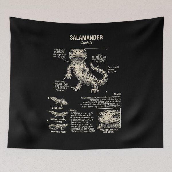 Item preview, Salamander Scientific Anatomy Biology Animal Lover designed and sold by Kimberley King Art  King Art.