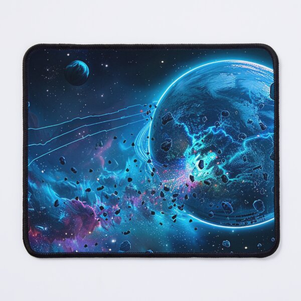Item preview, Deep Space Exploding Planet Panoramic Gaming Desk Mat designed and sold by VectorForge.