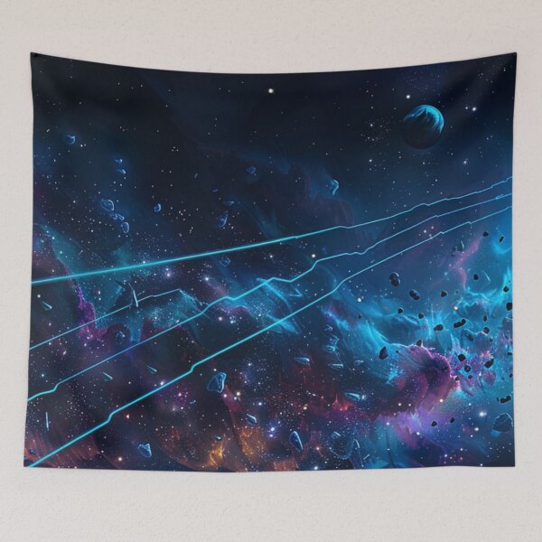 Item preview, Deep Space Exploding Planet Panoramic Gaming Desk Mat designed and sold by VectorForge.