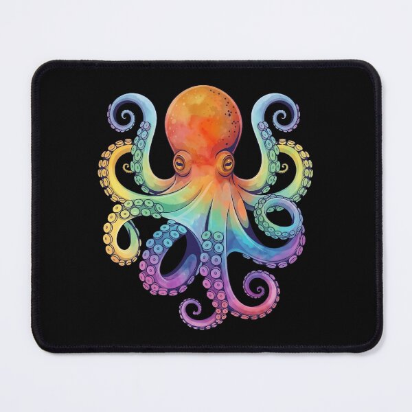 Item preview, Rainbow Octopus Sticker – Colorful Marine Life Shirt for Sea Life Lovers designed and sold by ZyxDes.