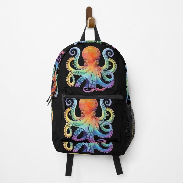 Item preview, Rainbow Octopus Sticker – Colorful Marine Life Shirt for Sea Life Lovers designed and sold by ZyxDes.