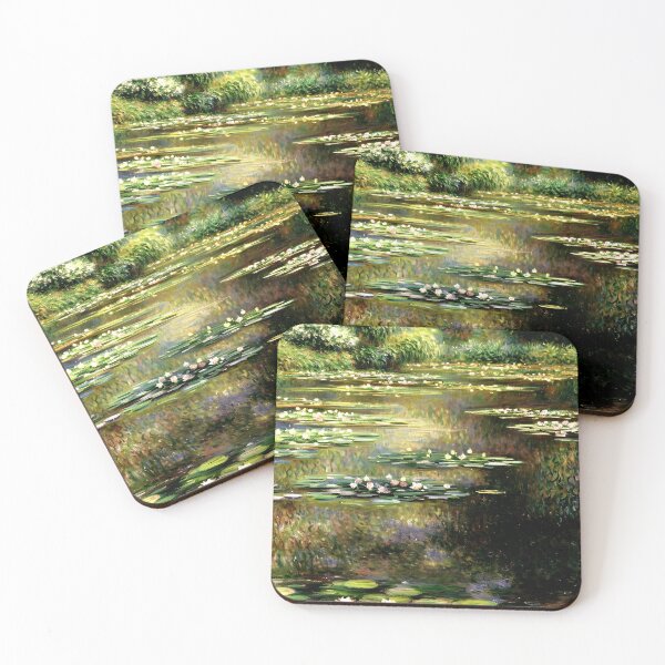 Item preview, Water Lilies: Impression of Reflections & Blossoming Surfaces (4) designed and sold by artdesignsnow.