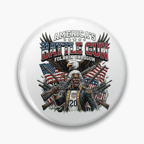 Item preview, America's Battlegun - Folarin Balogun USMNT Premium Graphic designed and sold by freeagle34.