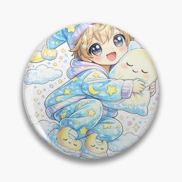Item preview, Star Pajama Boy – Sweet Dreams Kawaii Sticker designed and sold by blossomfun.