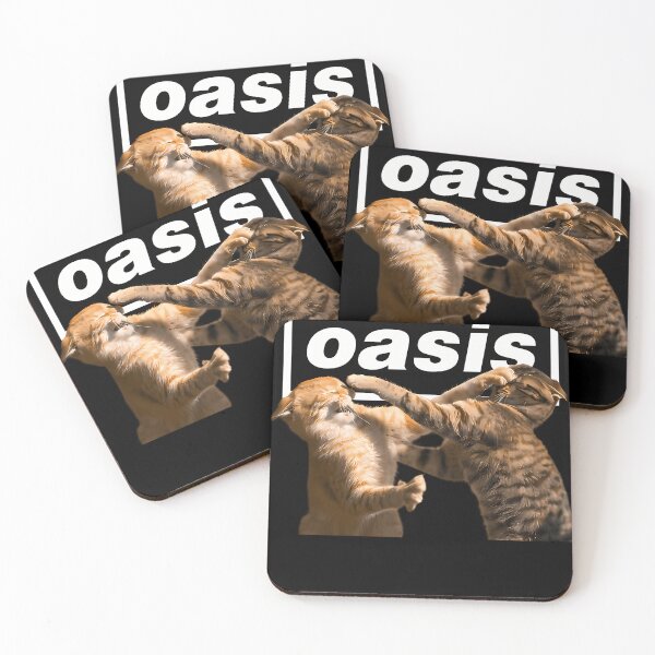 Item preview, Oasis Gallagher Kitties Meme Cats designed and sold by BrokeAndArtful.