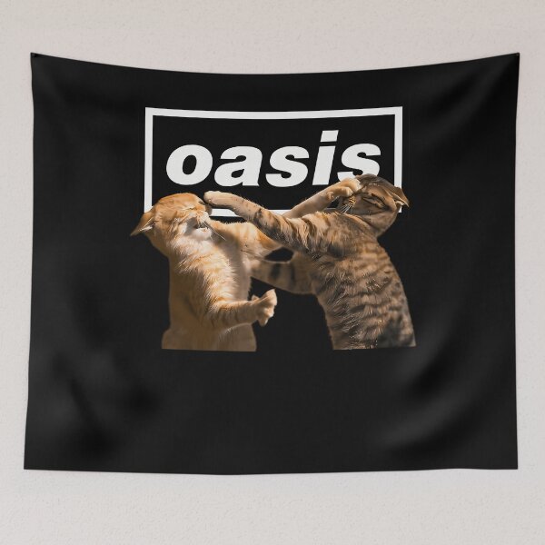 Item preview, Oasis Gallagher Kitties Meme Cats designed and sold by BrokeAndArtful.