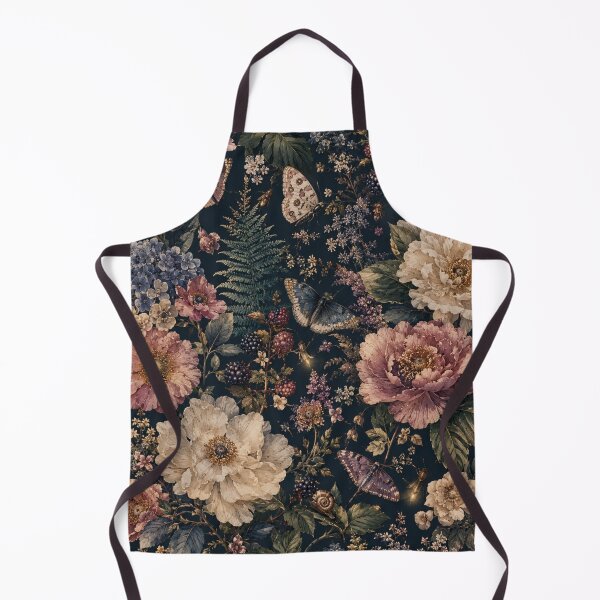 Item preview, Midnight Botanical Symphony – Vintage Floral, Butterflies & Fireflies Seamless Pattern designed and sold by Siti Hoiriyah.